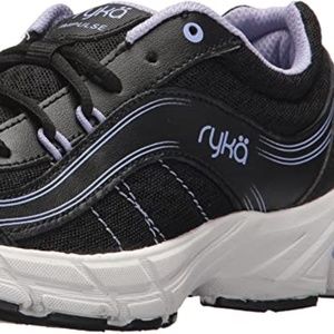 New Ryka Women's Impulse Walking Shoe Color: Black/Grey/Amethyst - Size: 10